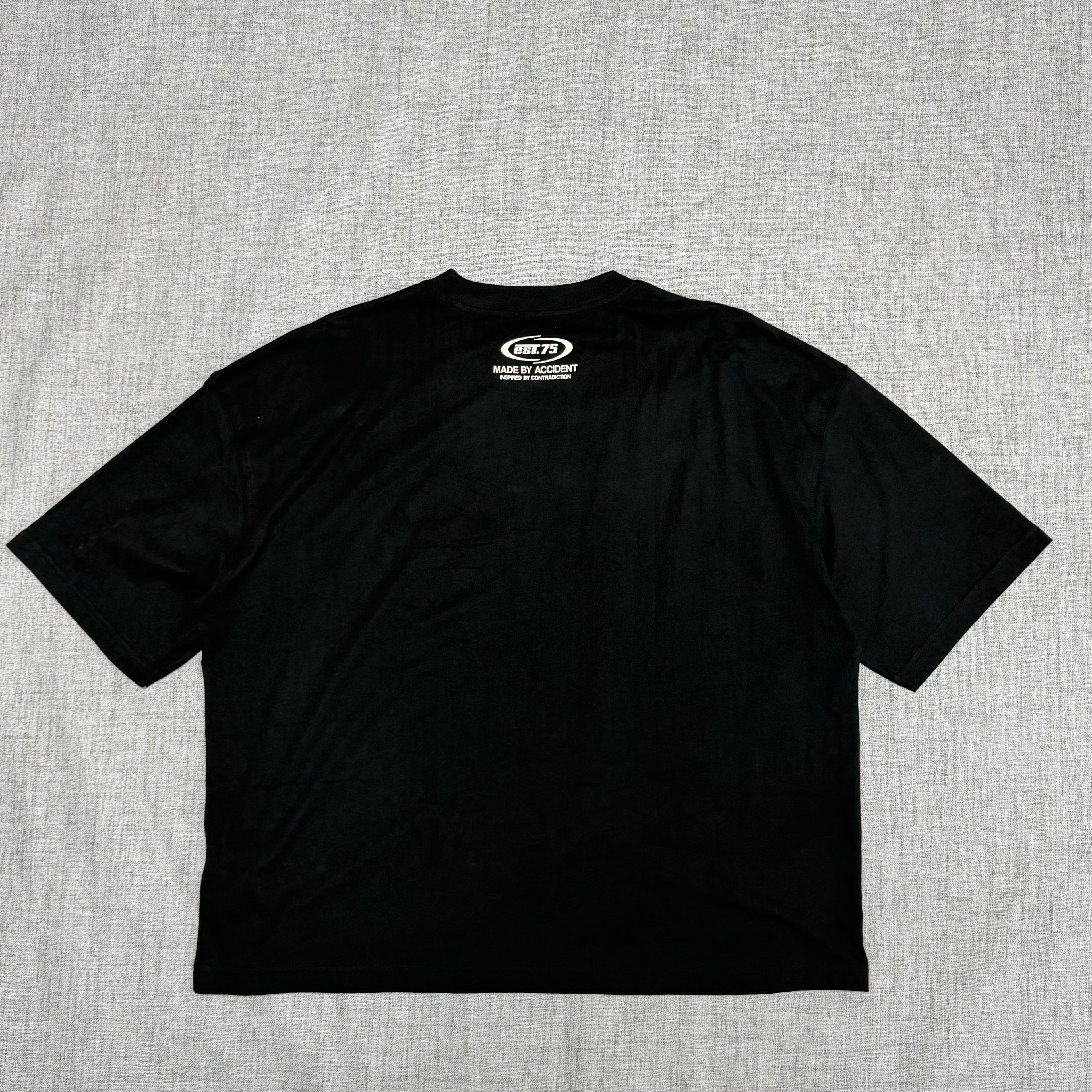 Black “Motion Harmony” Graphic T-Shirt – Statement Streetwear Tee