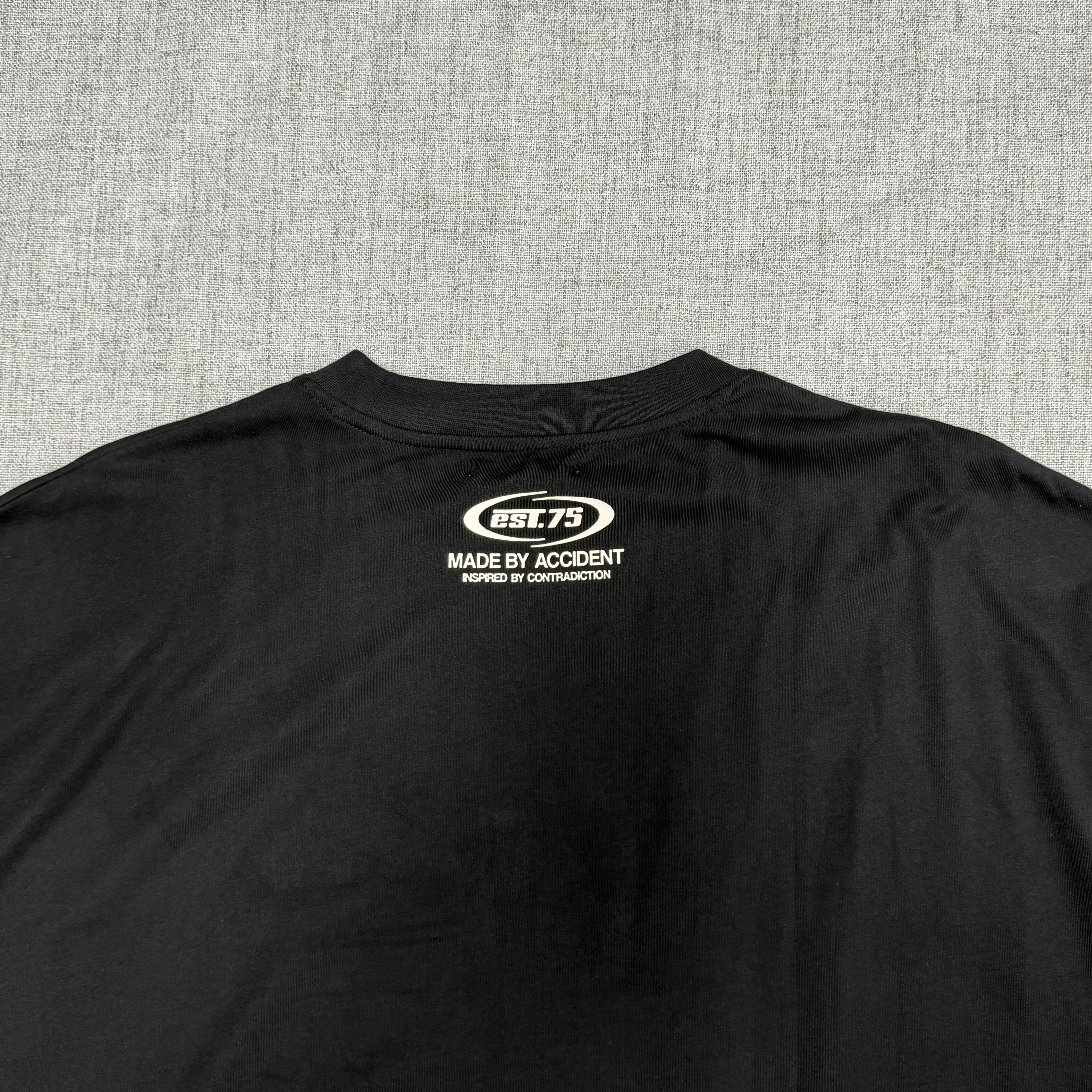 Black “Motion Harmony” Graphic T-Shirt – Statement Streetwear Tee