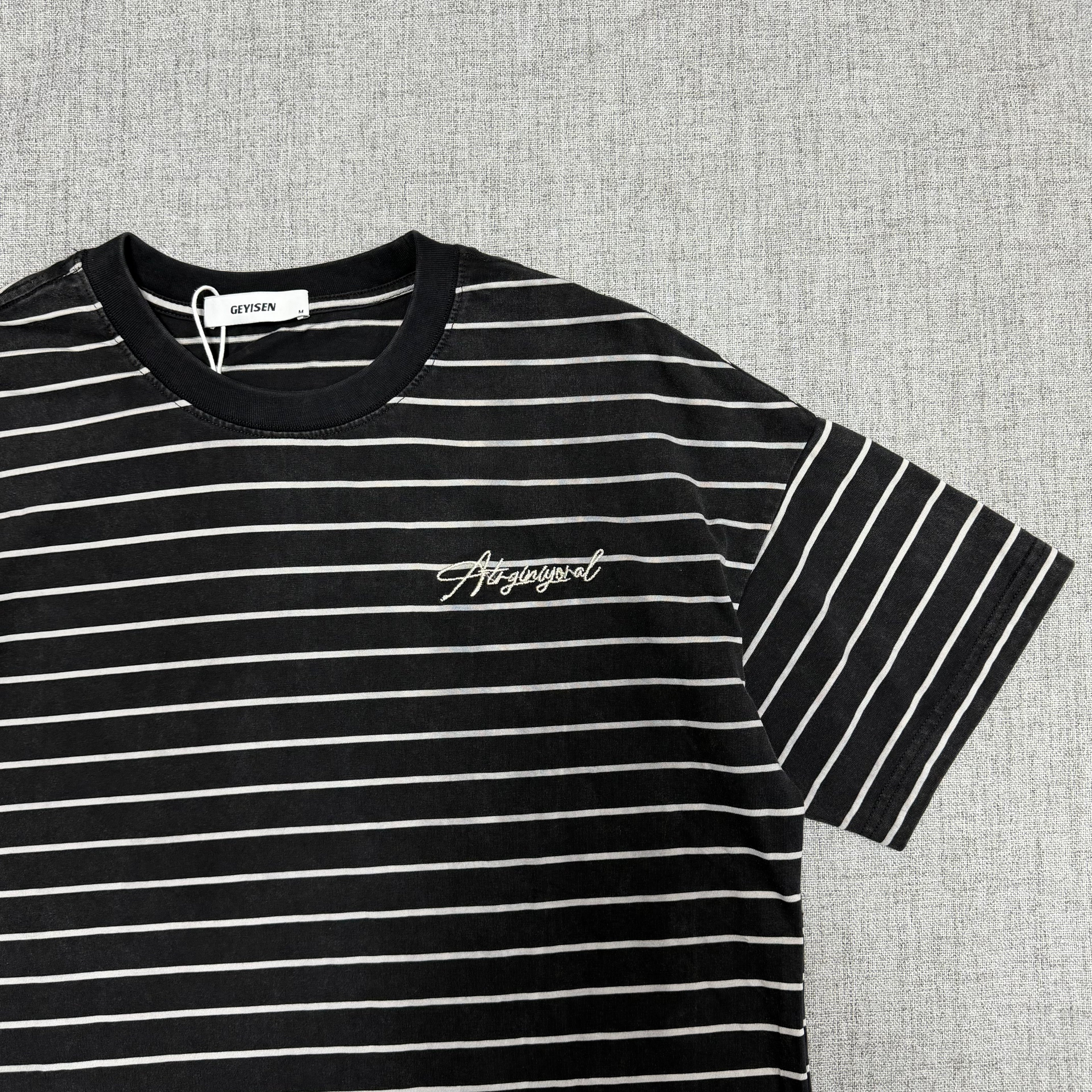 Black & White Striped T-Shirt – Minimal Streetwear Essential Tee