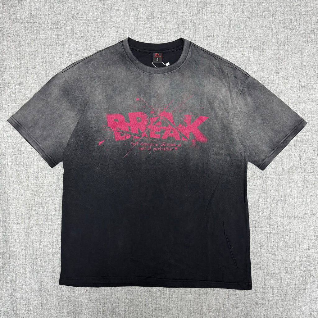 Black Fade “Break The Rules” Graphic T-Shirt
