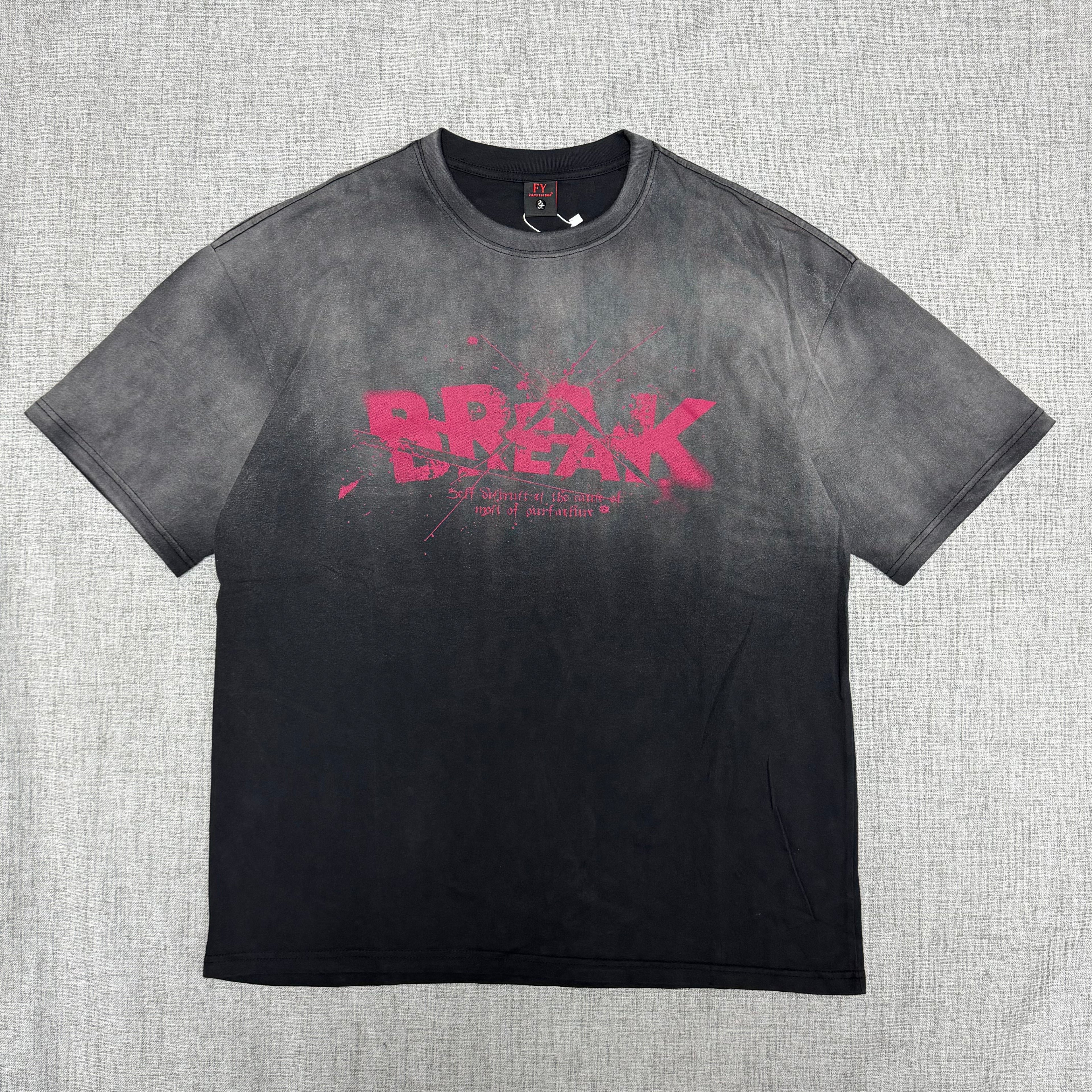 Black Fade “Break The Rules” Graphic T-Shirt
