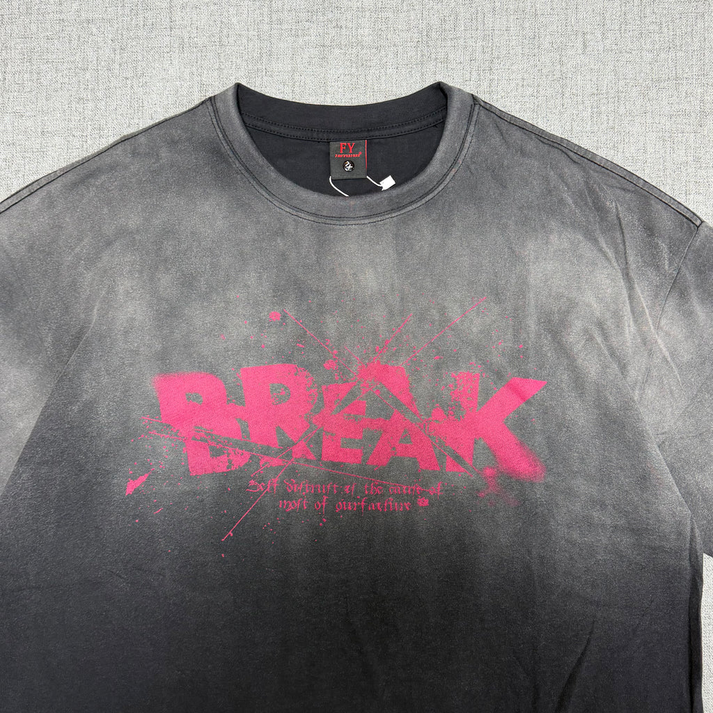 Black Fade “Break The Rules” Graphic T-Shirt