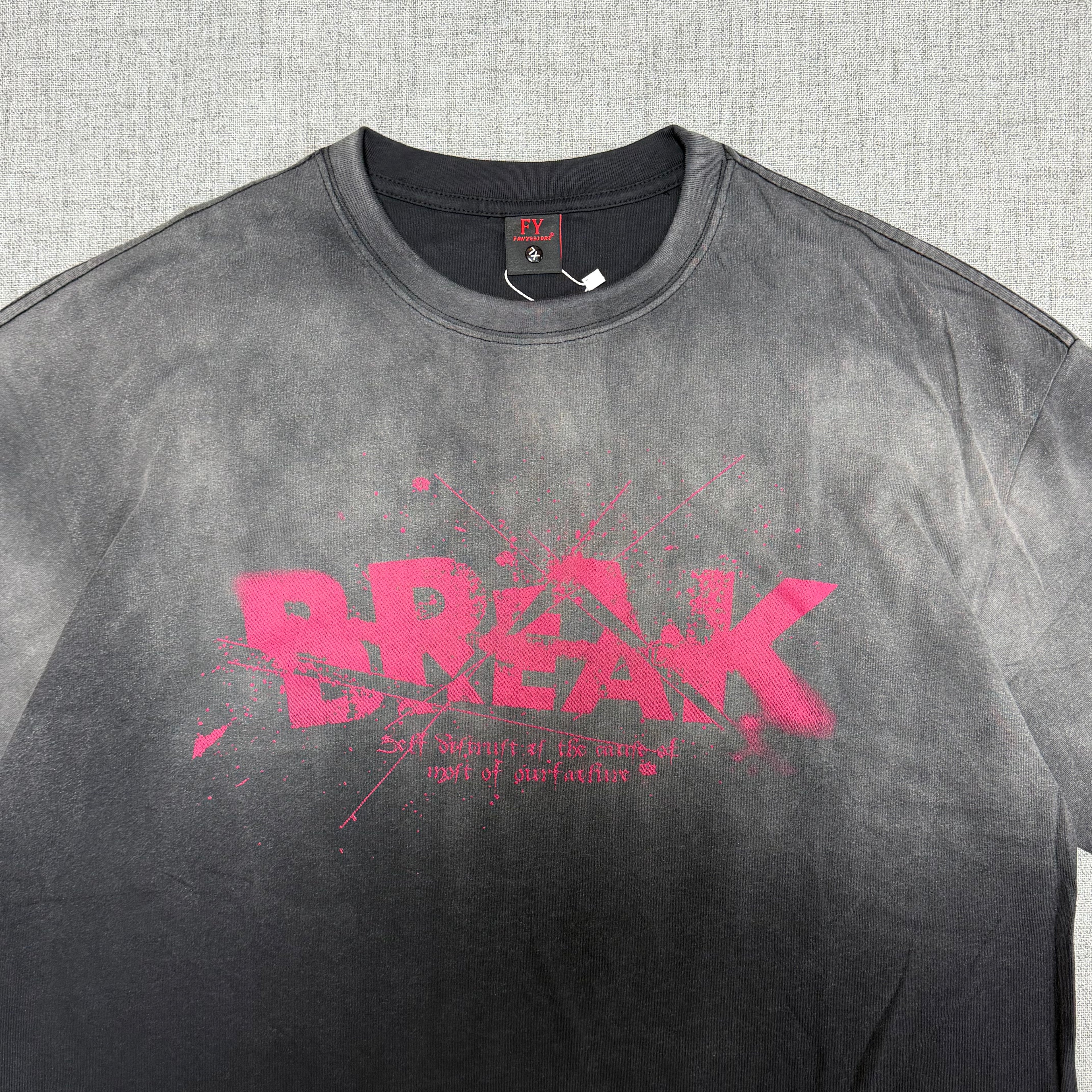 Black Fade “Break The Rules” Graphic T-Shirt