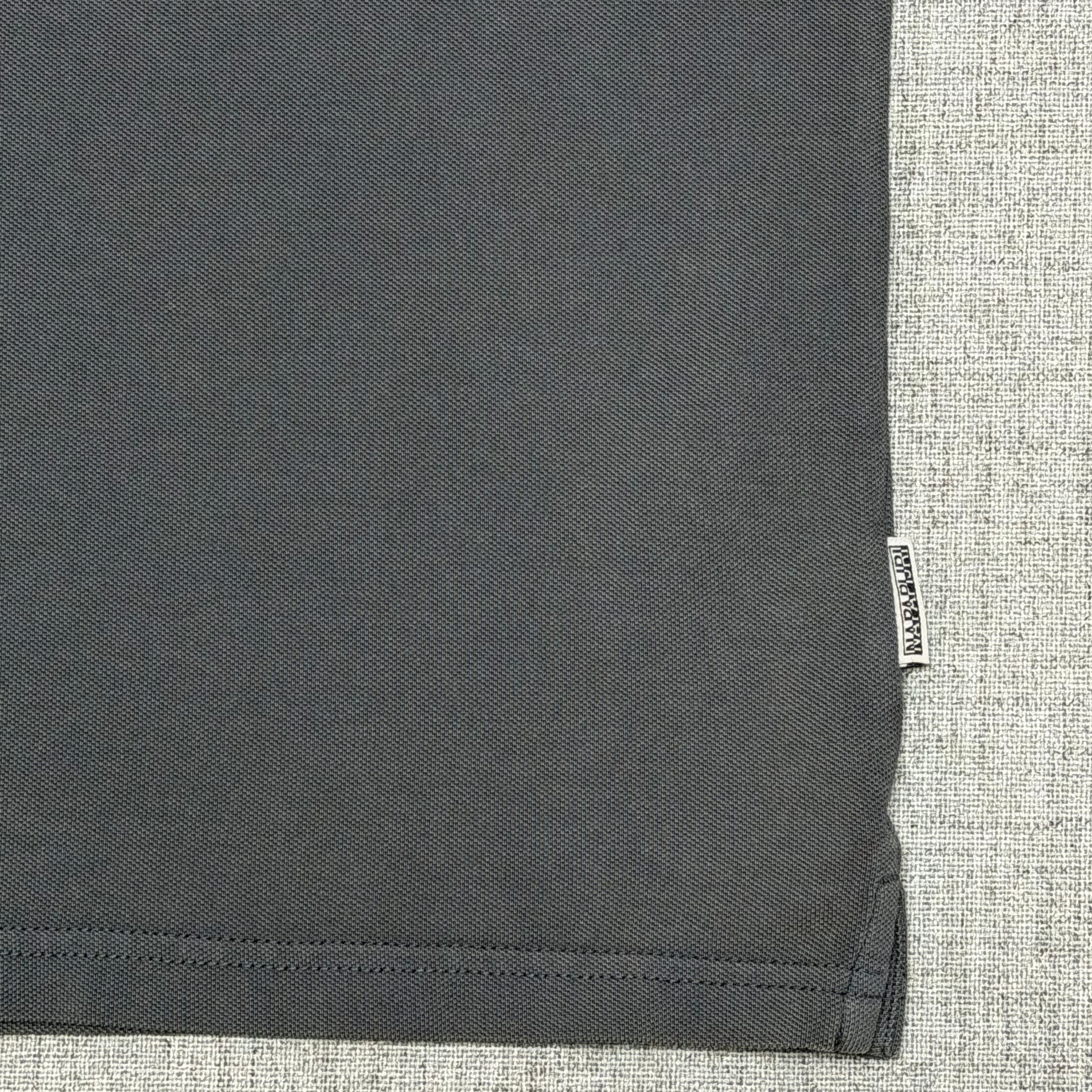 Napapijri Grey Polo Shirt – Premium Logo Edition