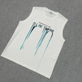 White Graphic Sleeveless Tee – Street Essential