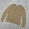 Brown Textured Knit Sweater – Minimal Essential