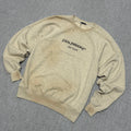 Vintage Washed Graphic Sweatshirt – Distressed Beige Crewneck