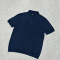 Navy Knit Polo Shirt – Premium Minimal Fit