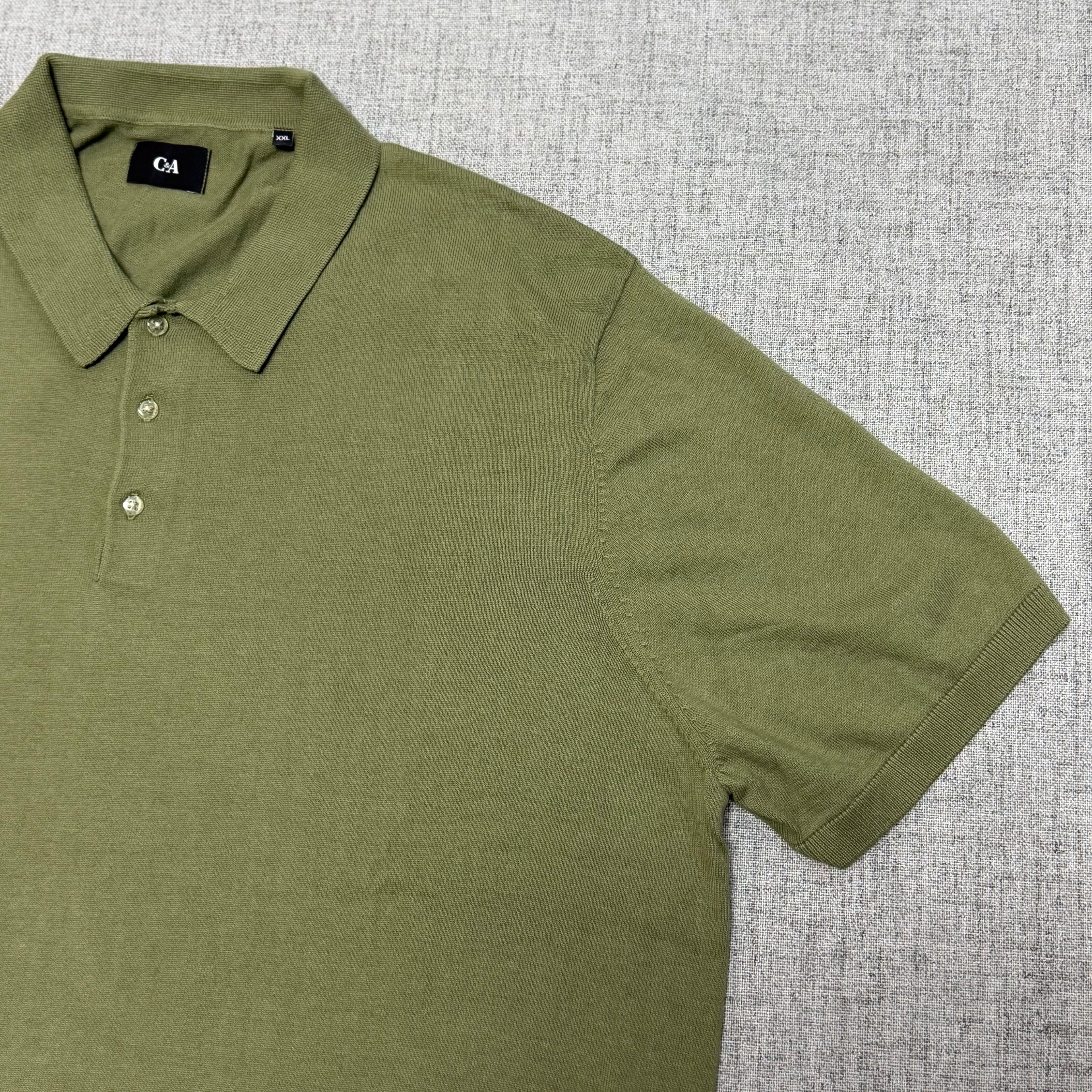 Olive Green Polo Shirt – Clean Essential Fit