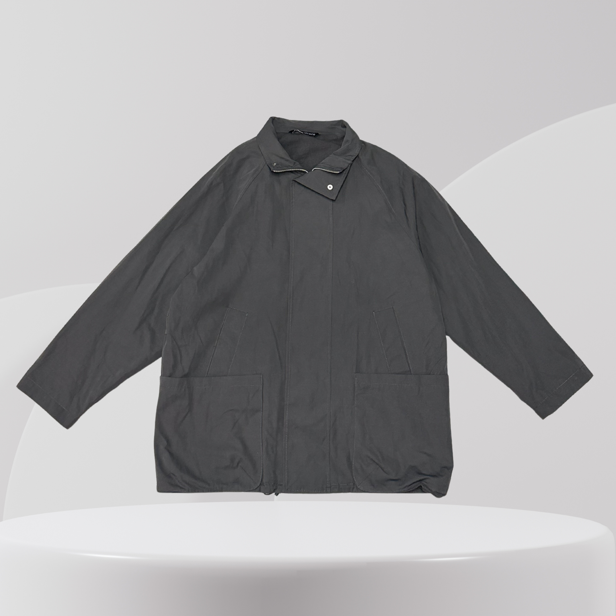 Minimal Utility Jacket – Charcoal