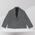 Textured Grey Tailored Jacket