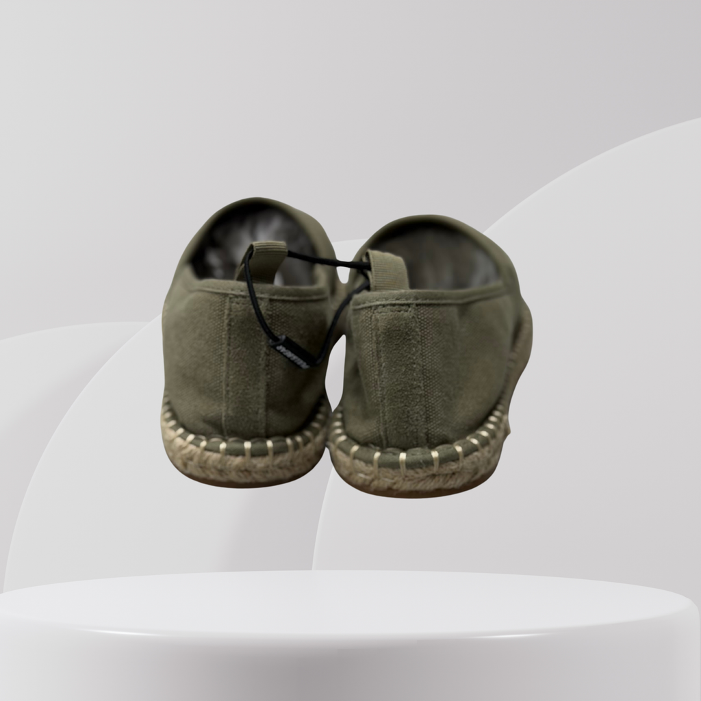 Garage Select Olive Canvas Espadrille Slip-Ons