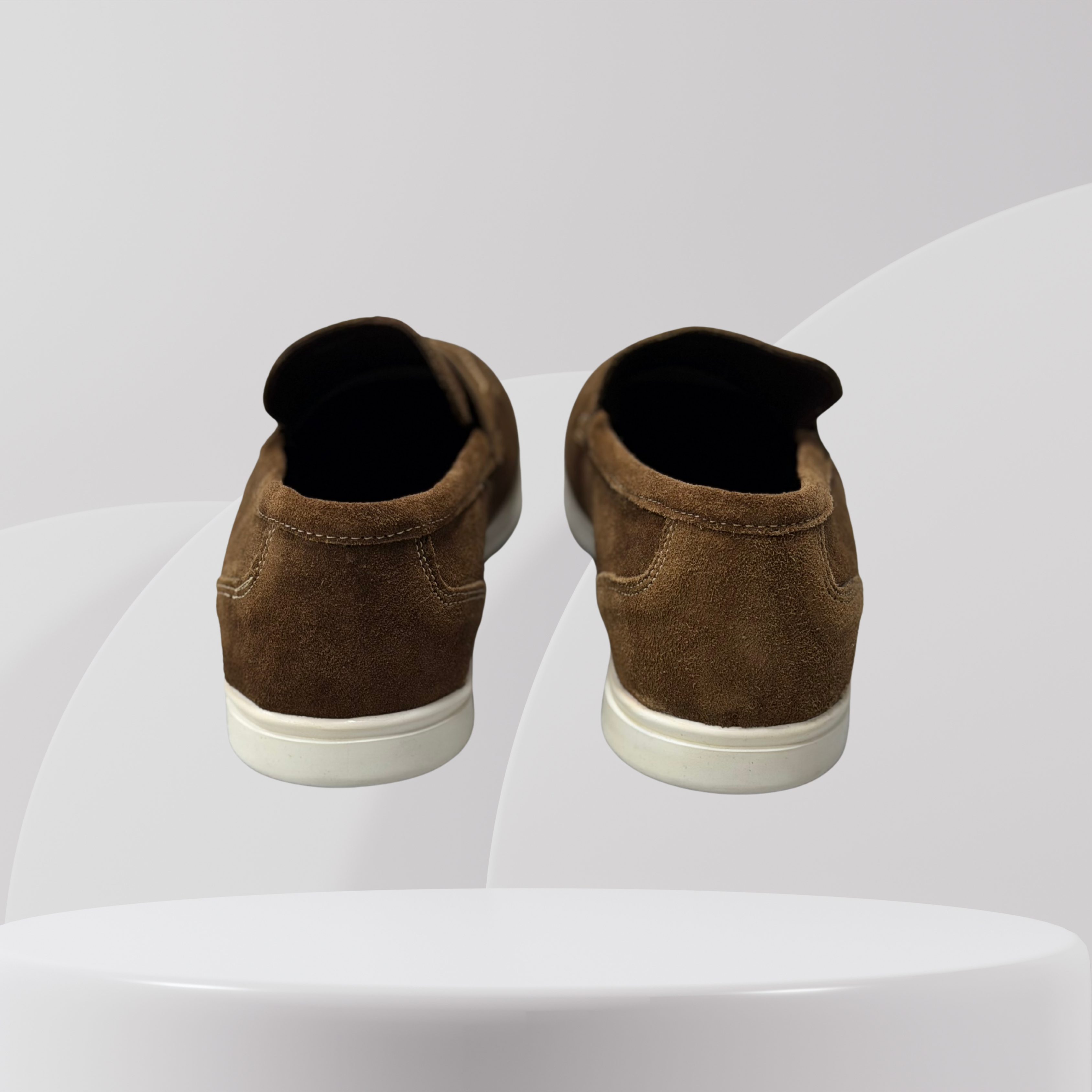 Garage Premium Brown Suede Penny Loafers