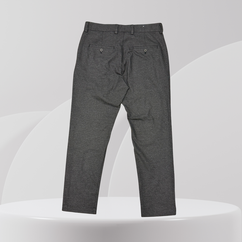 Charcoal Tailored Slim Trousers