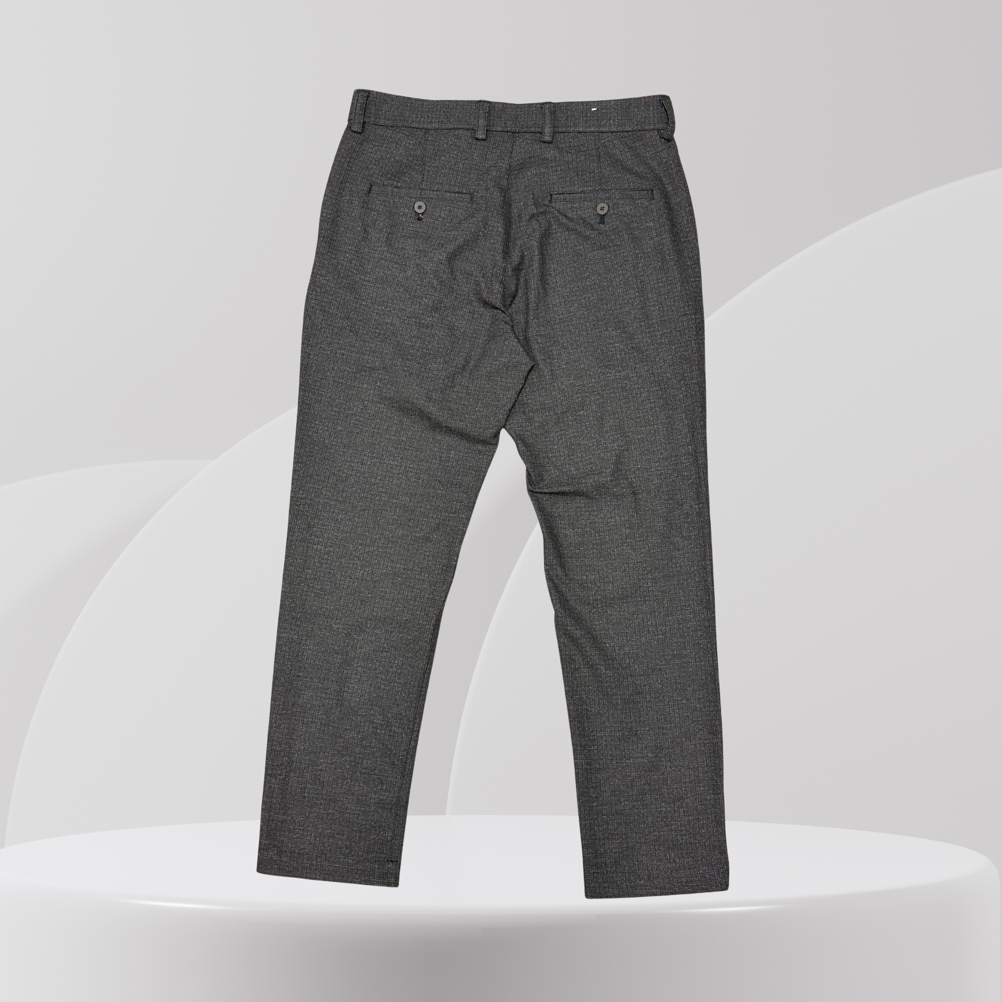 Charcoal Tailored Slim Trousers