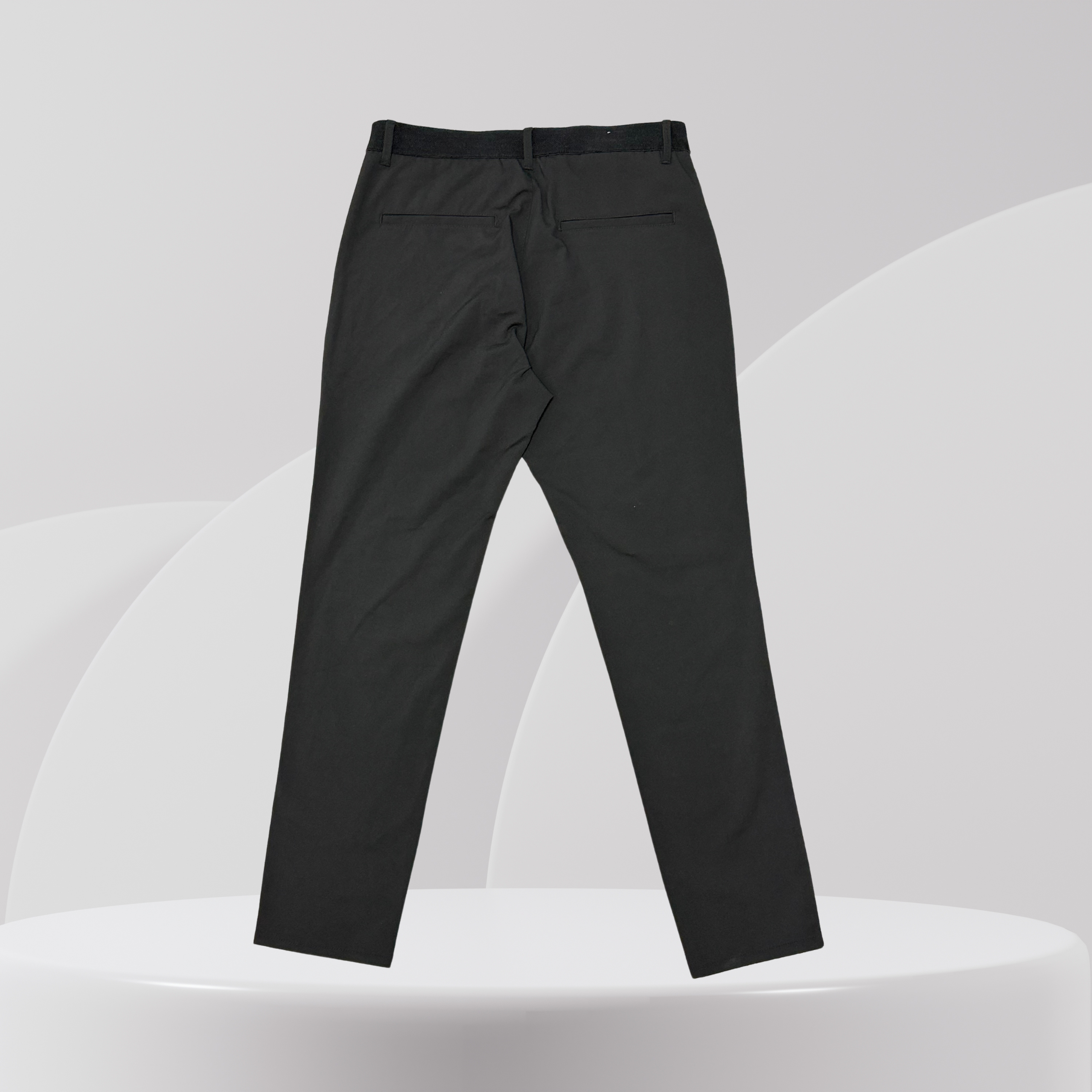Black Slim Fit Smart Trousers