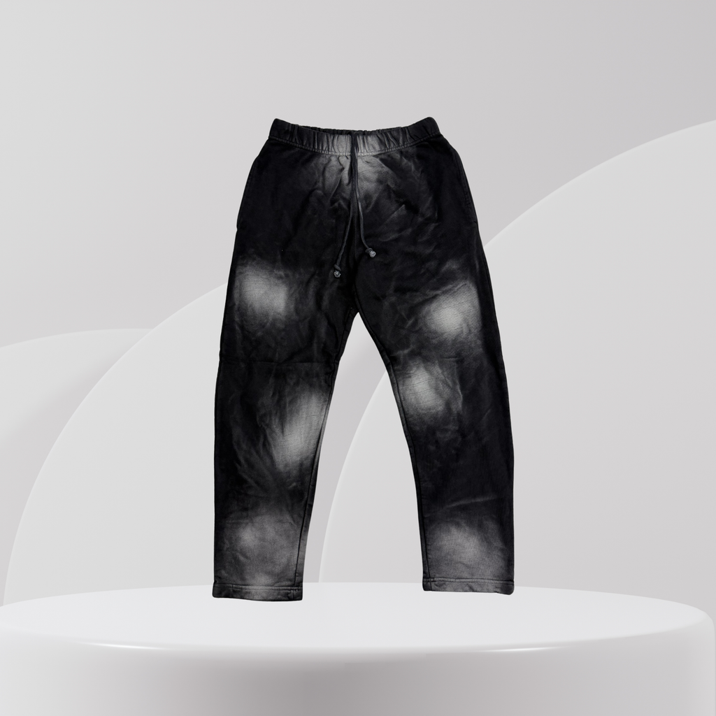 STONEWASHED BLACK HOODIE AND JOGGER MATCHING SET