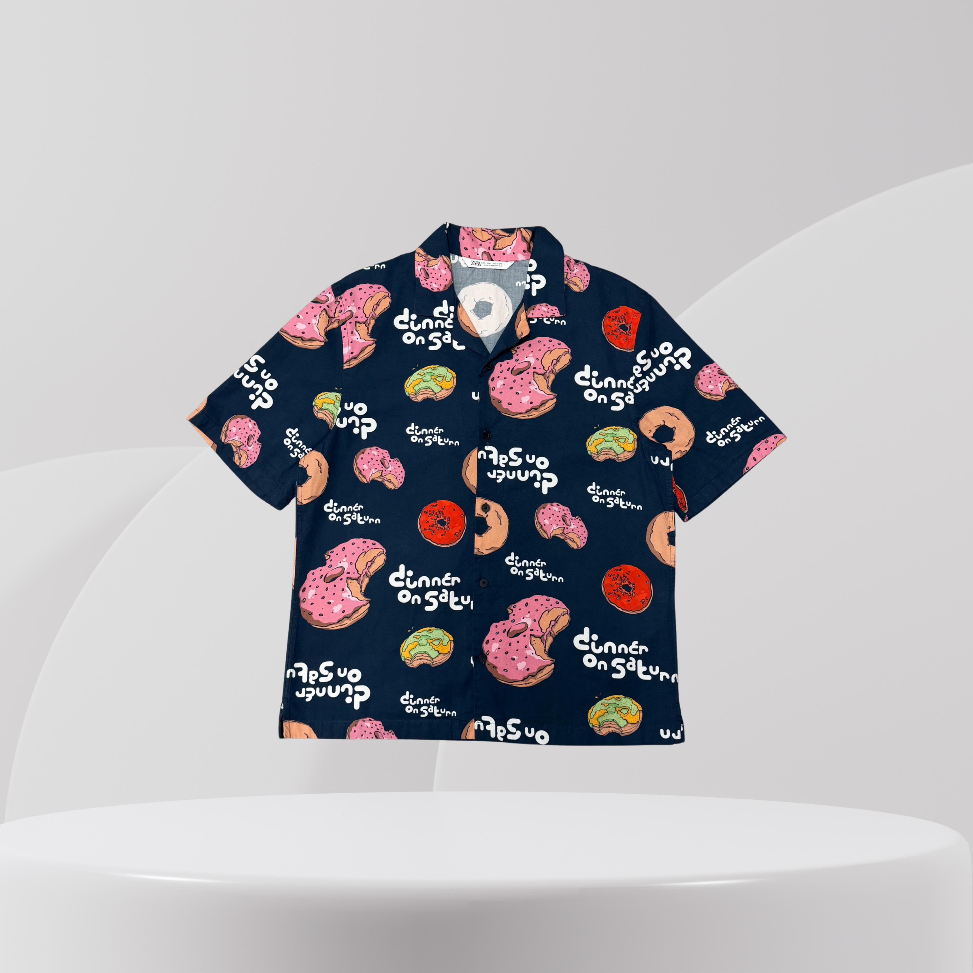 Donut Print Short Sleeve Shirt