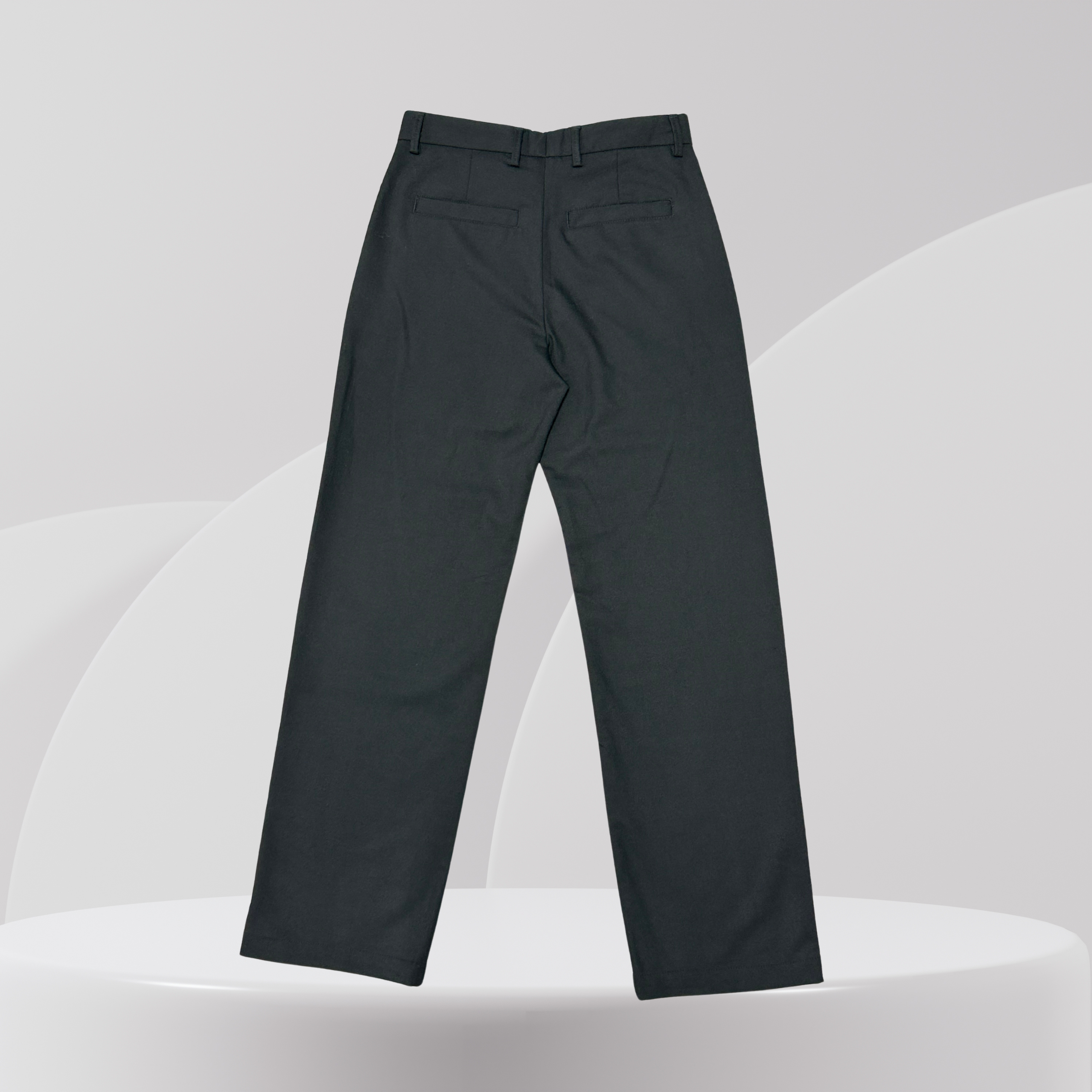 Black Slim Fit Smart Trousers