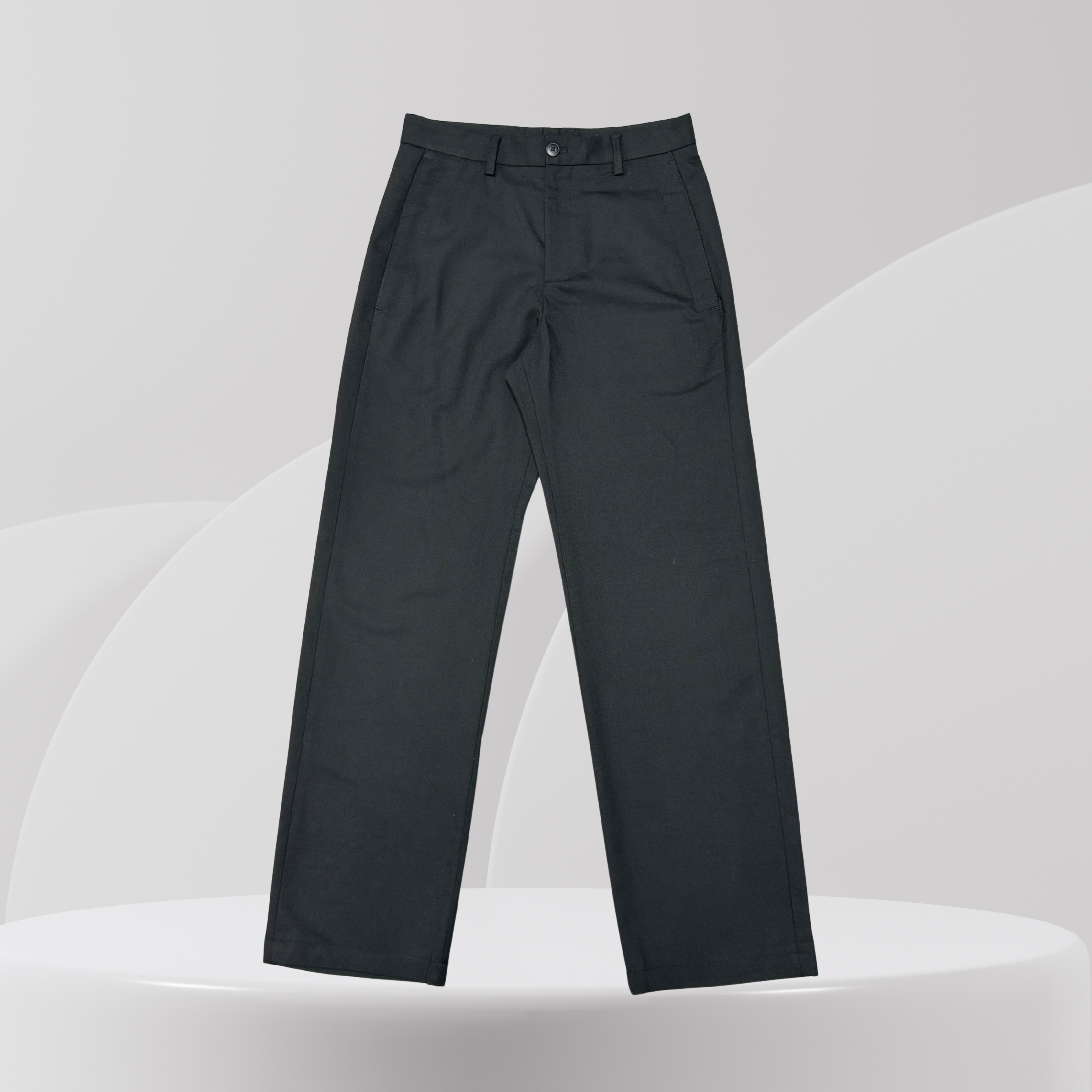 Black Slim Fit Smart Trousers