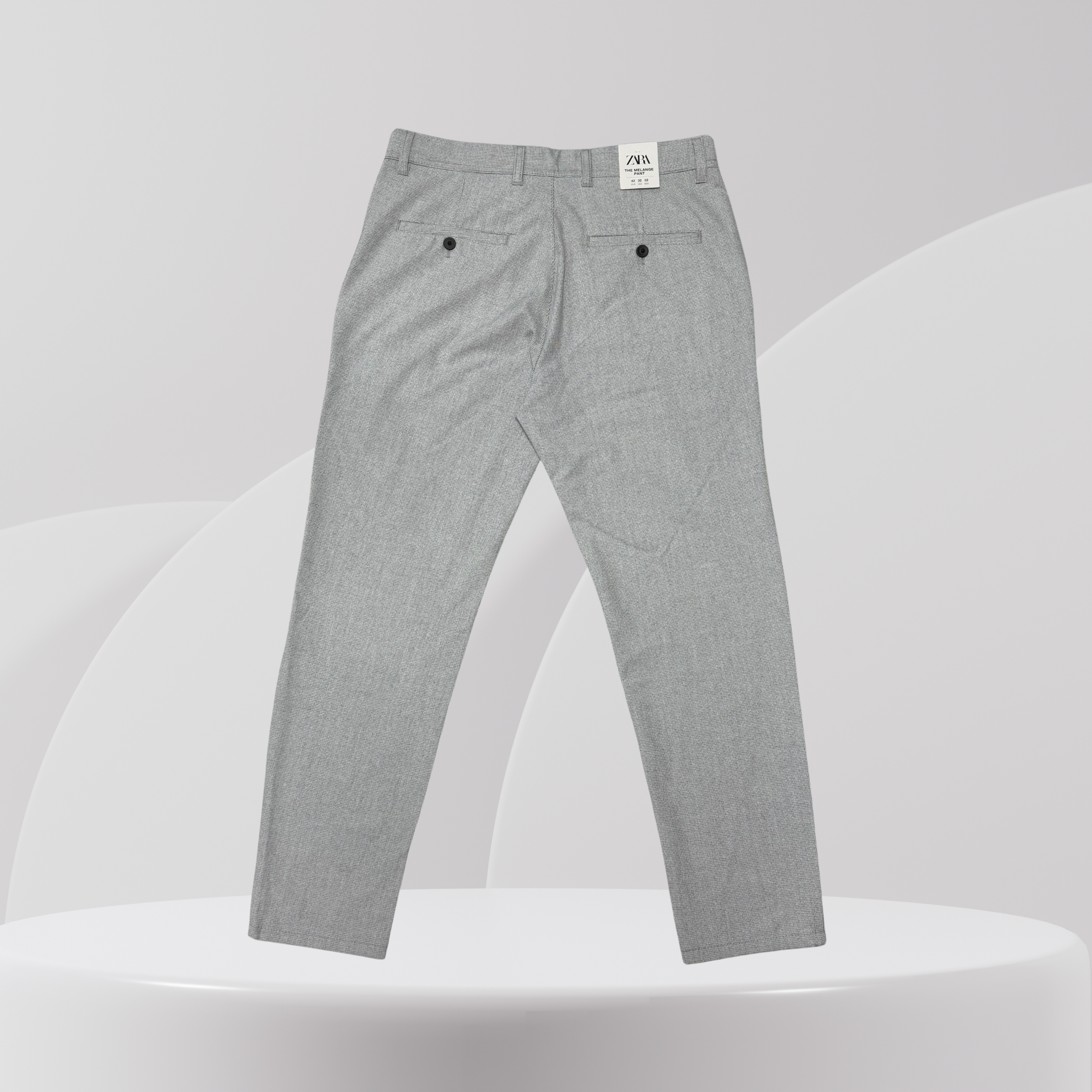 Light Grey Slim Fit Smart Trousers