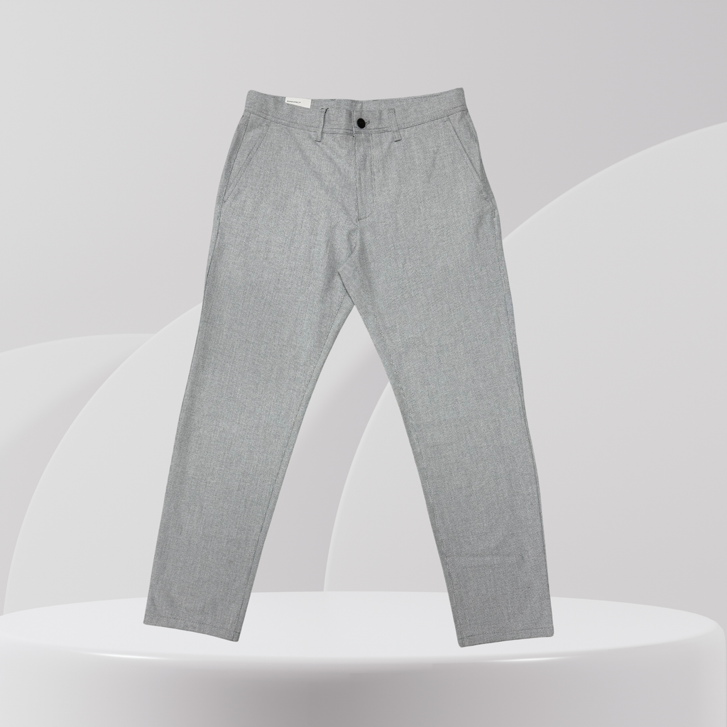 Light Grey Slim Fit Smart Trousers