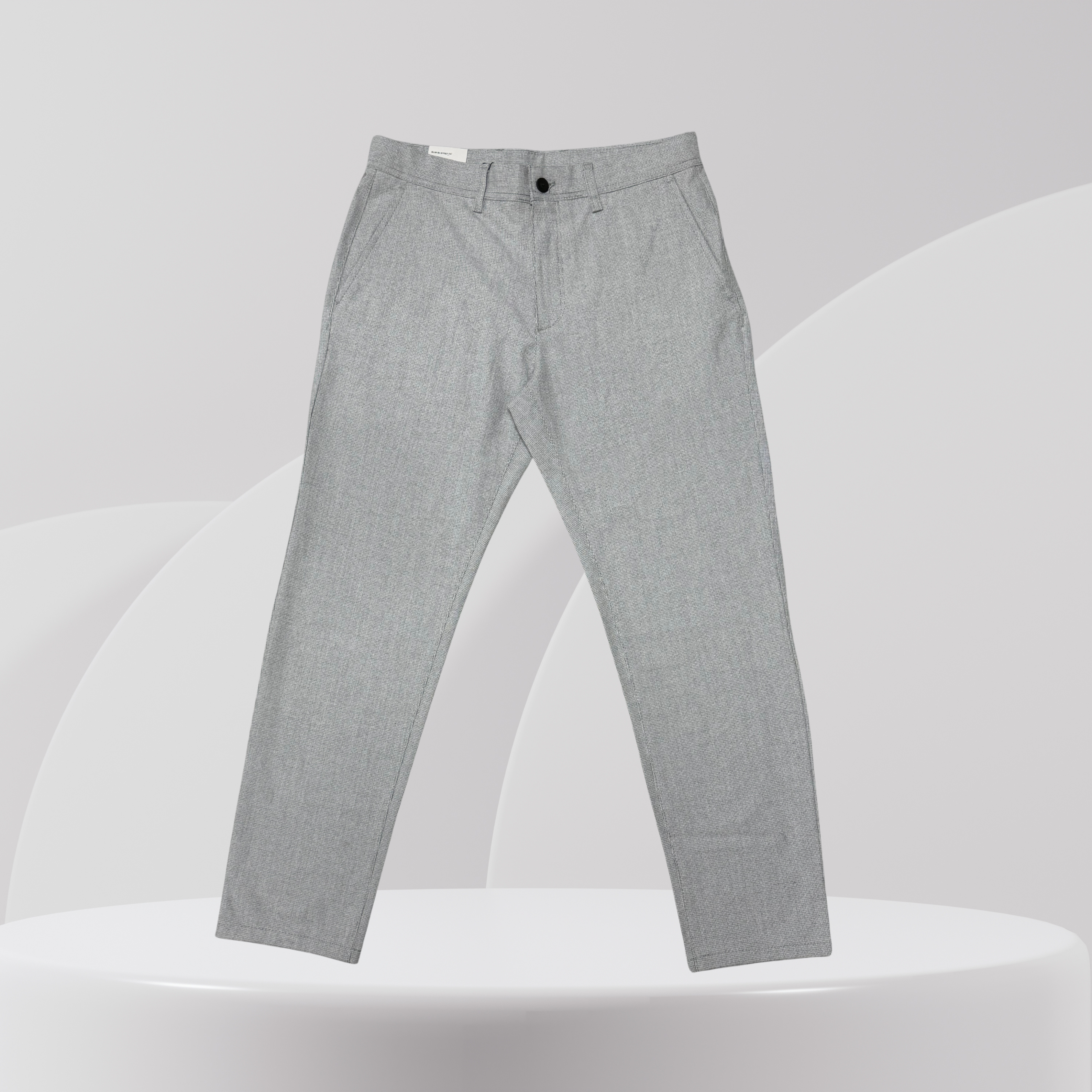 Light Grey Slim Fit Smart Trousers