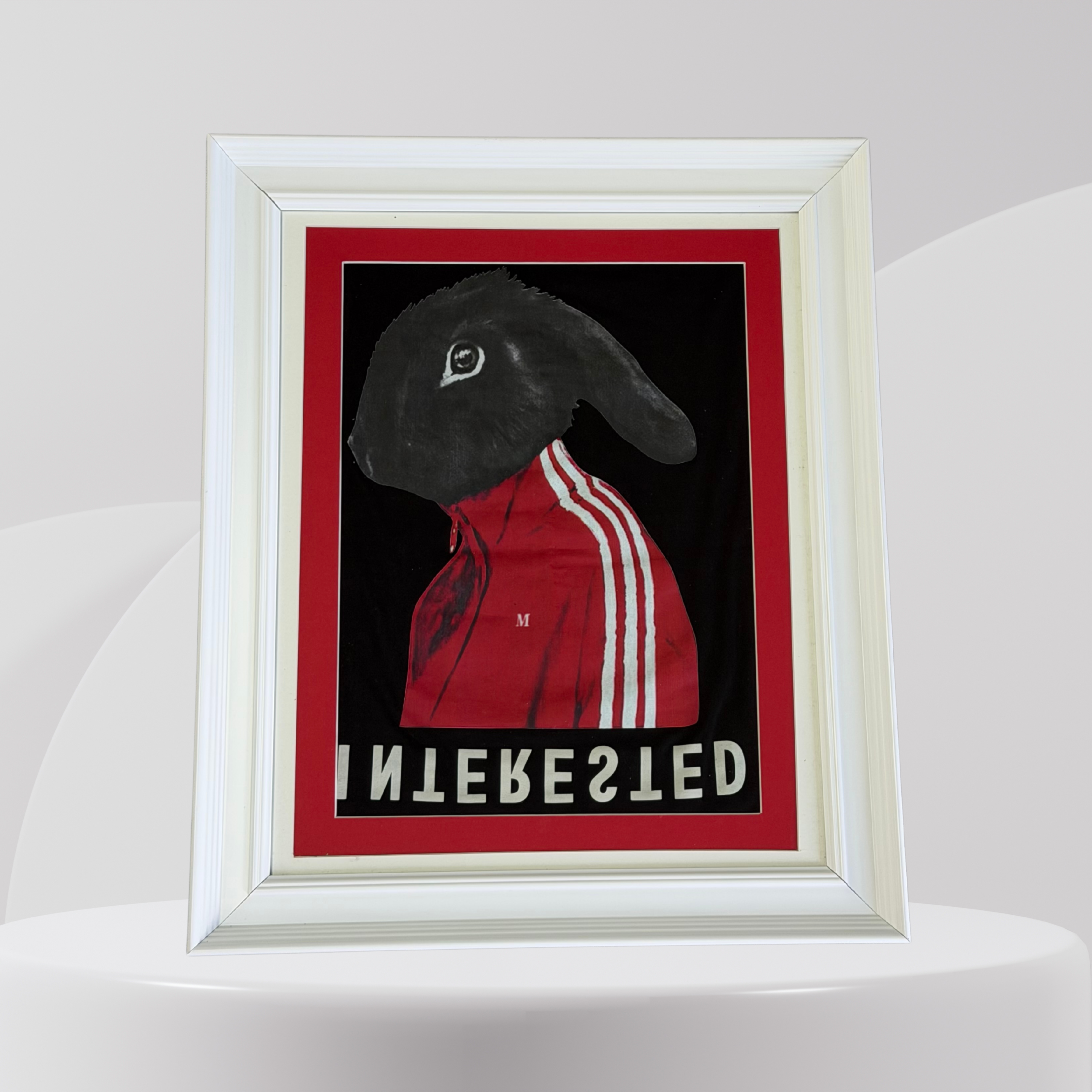 Interested Framed Artwork – Red Edition