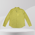 Olive Checkered Button-Up Shirt