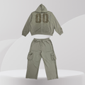 00 Utility Cargo Tracksuit Set – Olive