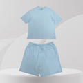Essential Ribbed Summer Set – Sky Blue