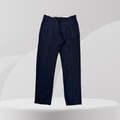 Tailored Straight-Leg Trousers – Navy