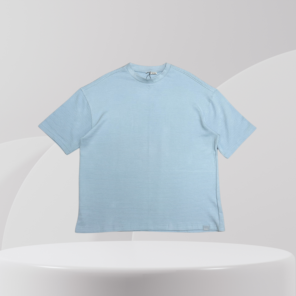 Essential Ribbed Summer Set – Sky Blue