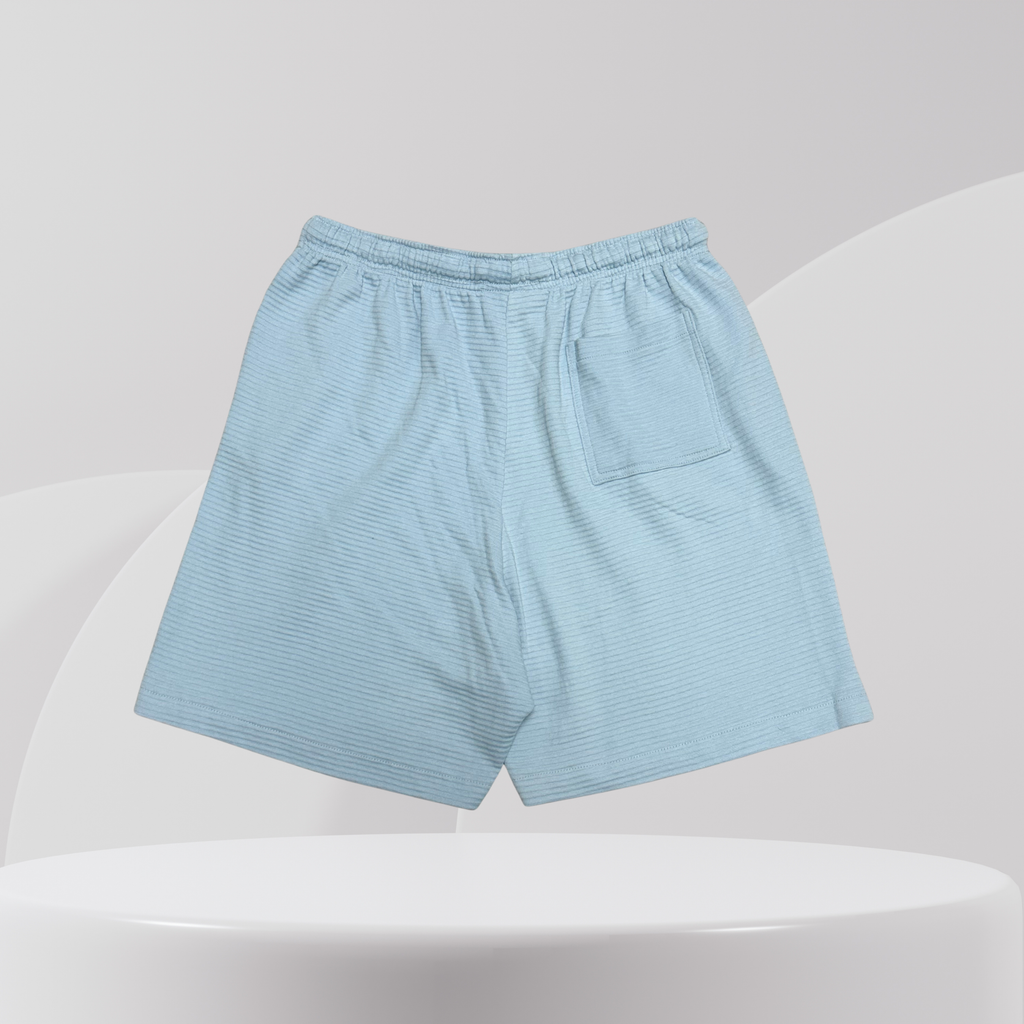 Essential Ribbed Summer Set – Sky Blue