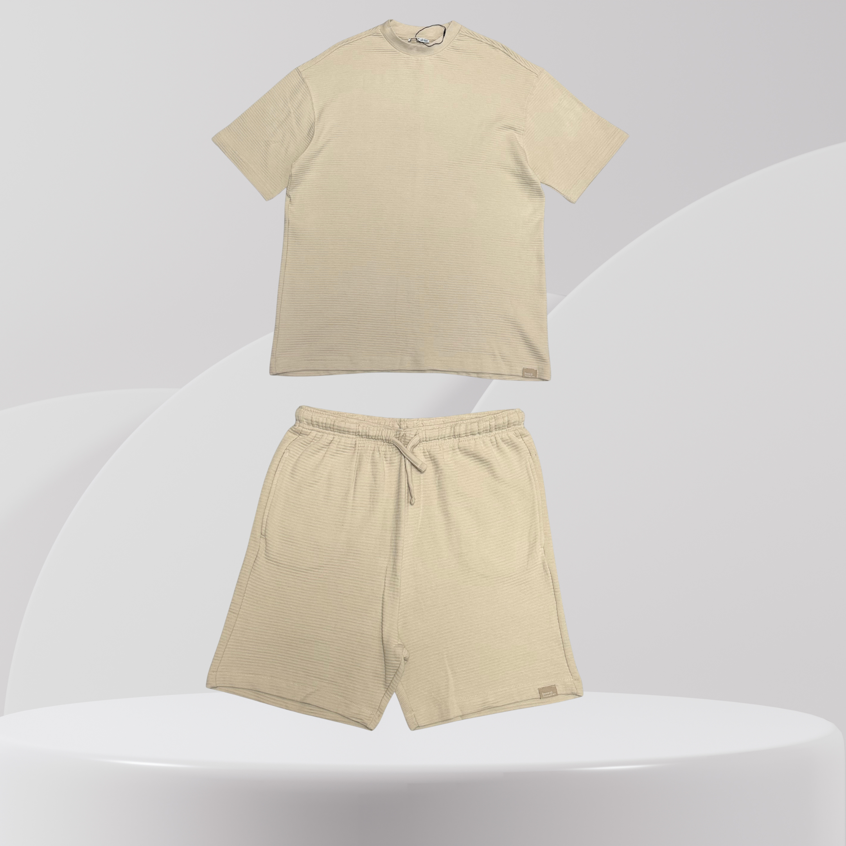 Essential Ribbed Summer Set – Sand