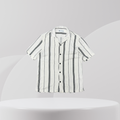 White & Black Fine Stripe Short-Sleeve Shirt