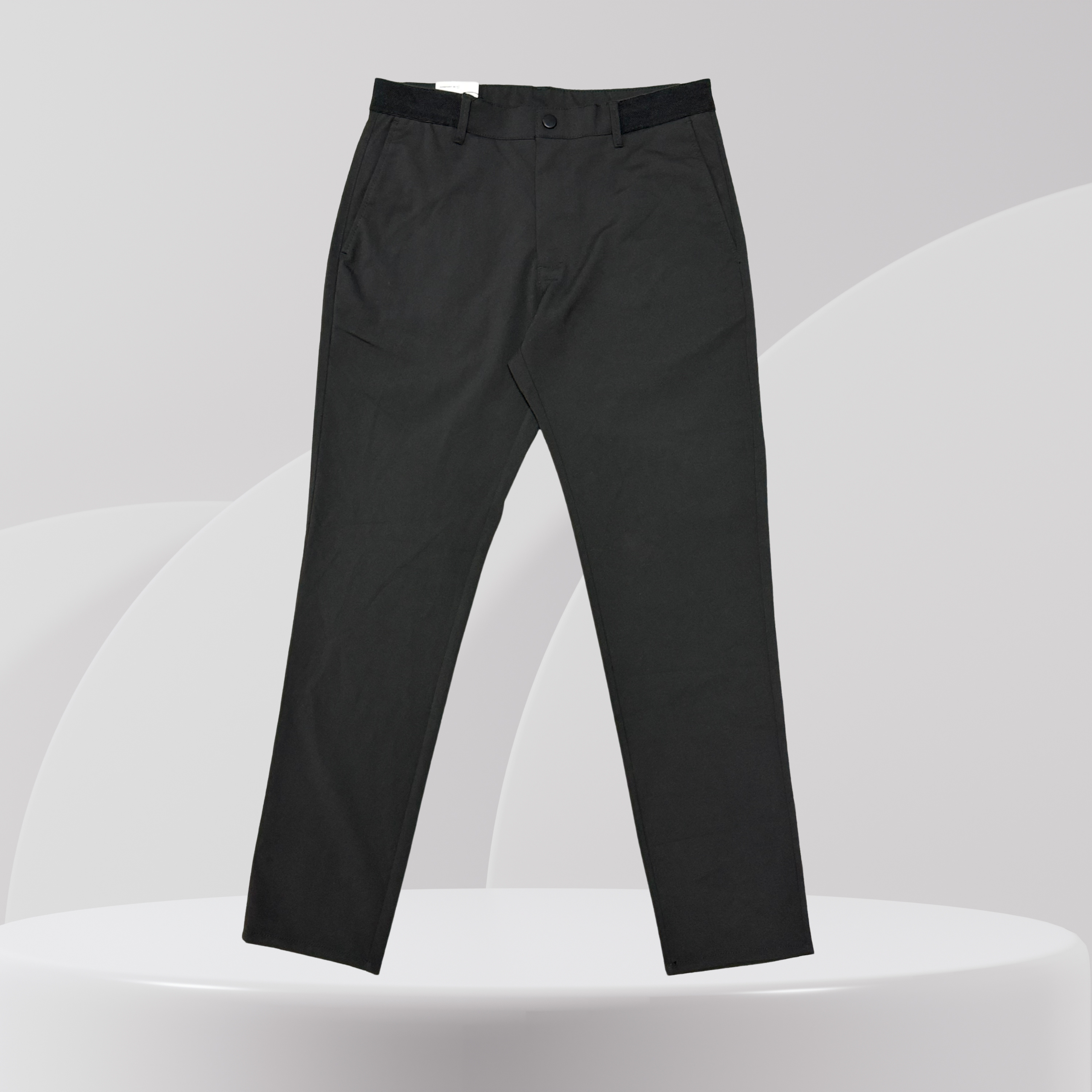 Black Slim Fit Smart Trousers