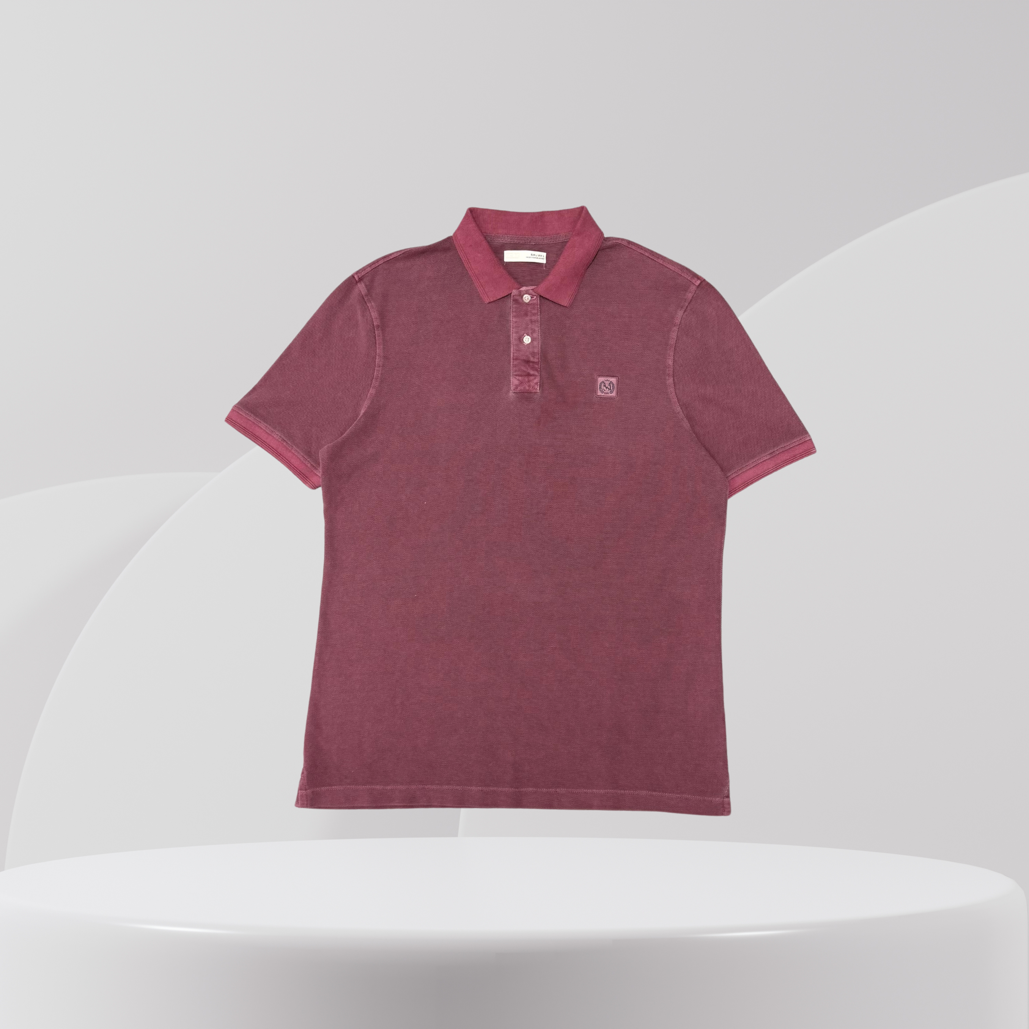 Garage Select Washed Burgundy Polo Shirt