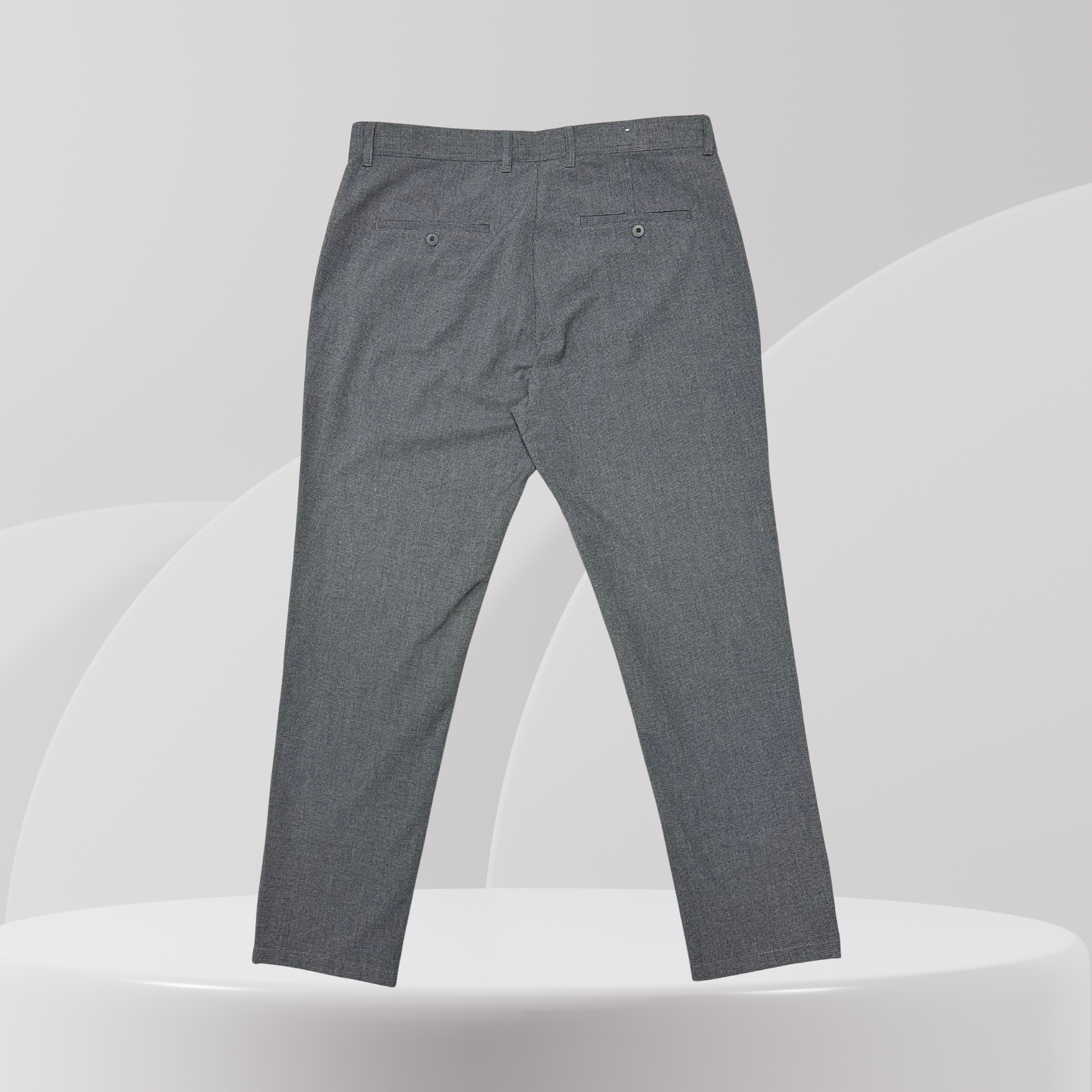 Grey Slim Fit Smart Trousers