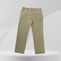 Linen Straight-Leg Trousers – Beige