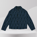 Blue Check Button-Up Jacket