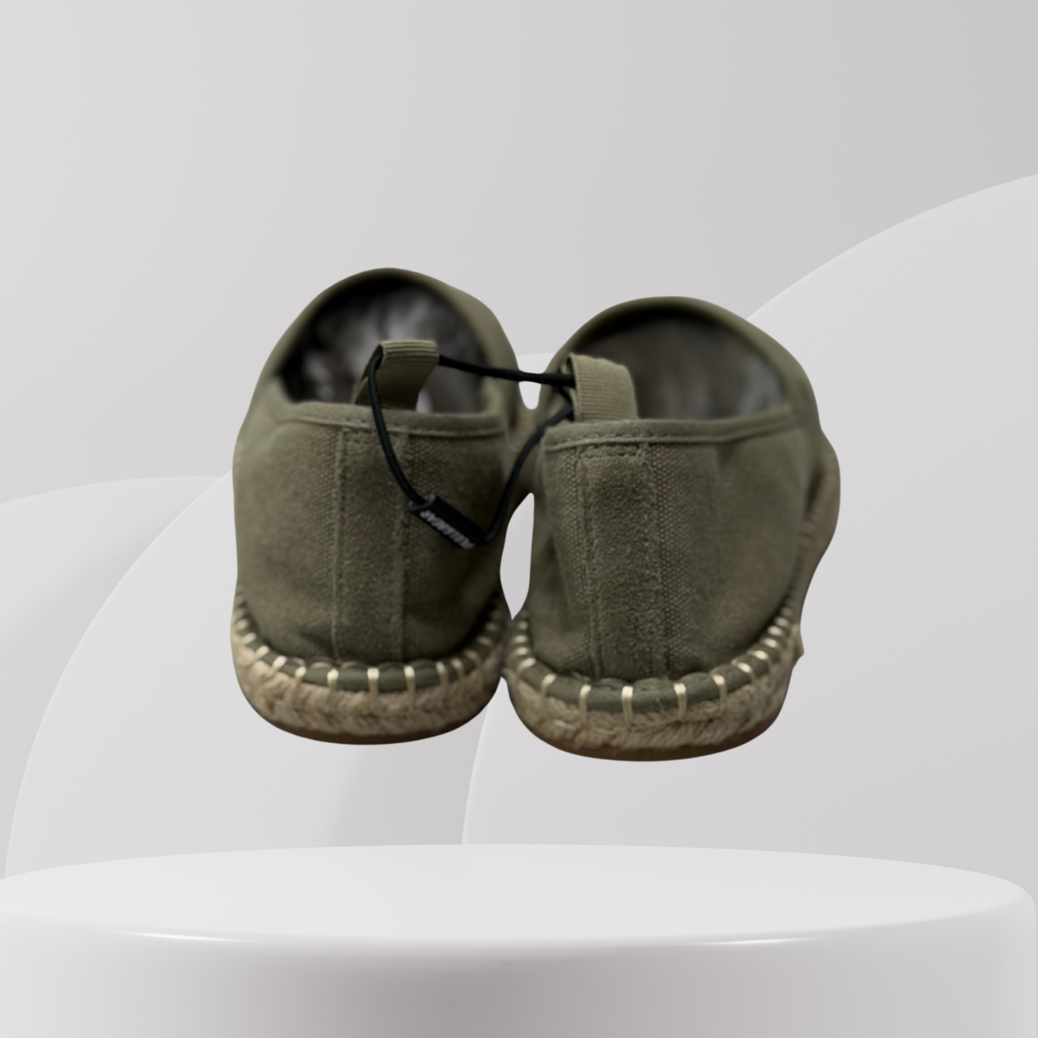 Garage Select Olive Canvas Espadrille Slip-Ons