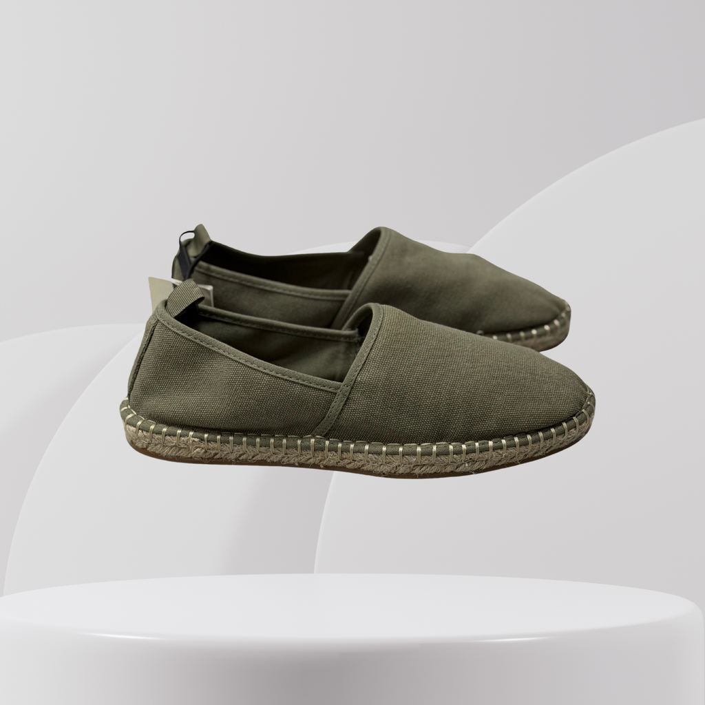 Garage Select Olive Canvas Espadrille Slip-Ons