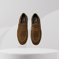Garage Premium Brown Suede Penny Loafers