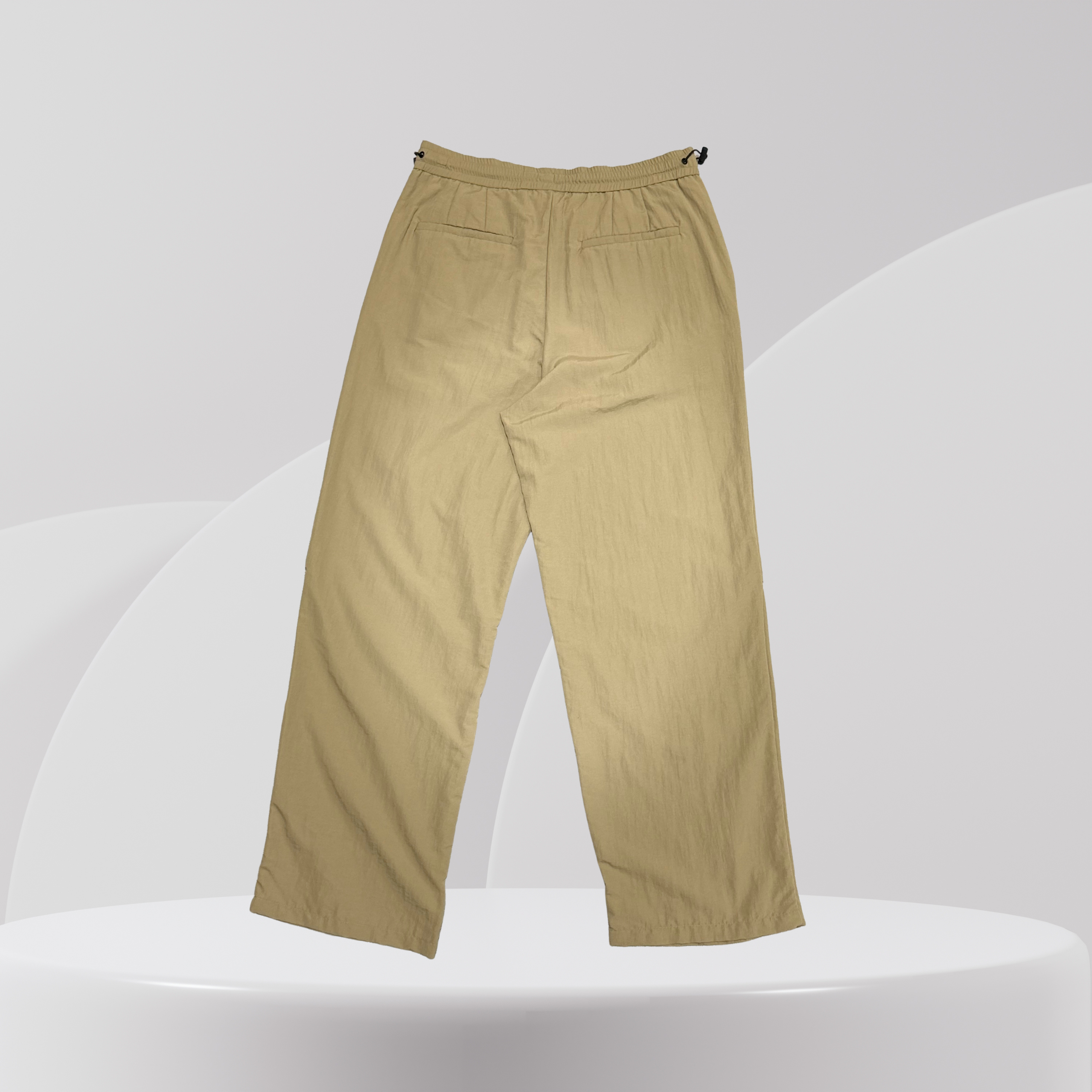 Sand Relaxed-Fit Drawstring Trousers