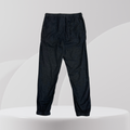 Black Relaxed-Fit Drawstring Tapered Trousers