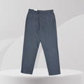 Slate Blue Relaxed-Fit Drawstring Trousers