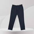 Midnight Navy Slim-Fit Tailored Trousers