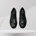 Garage Premium Black Leather Wingtip Derbies