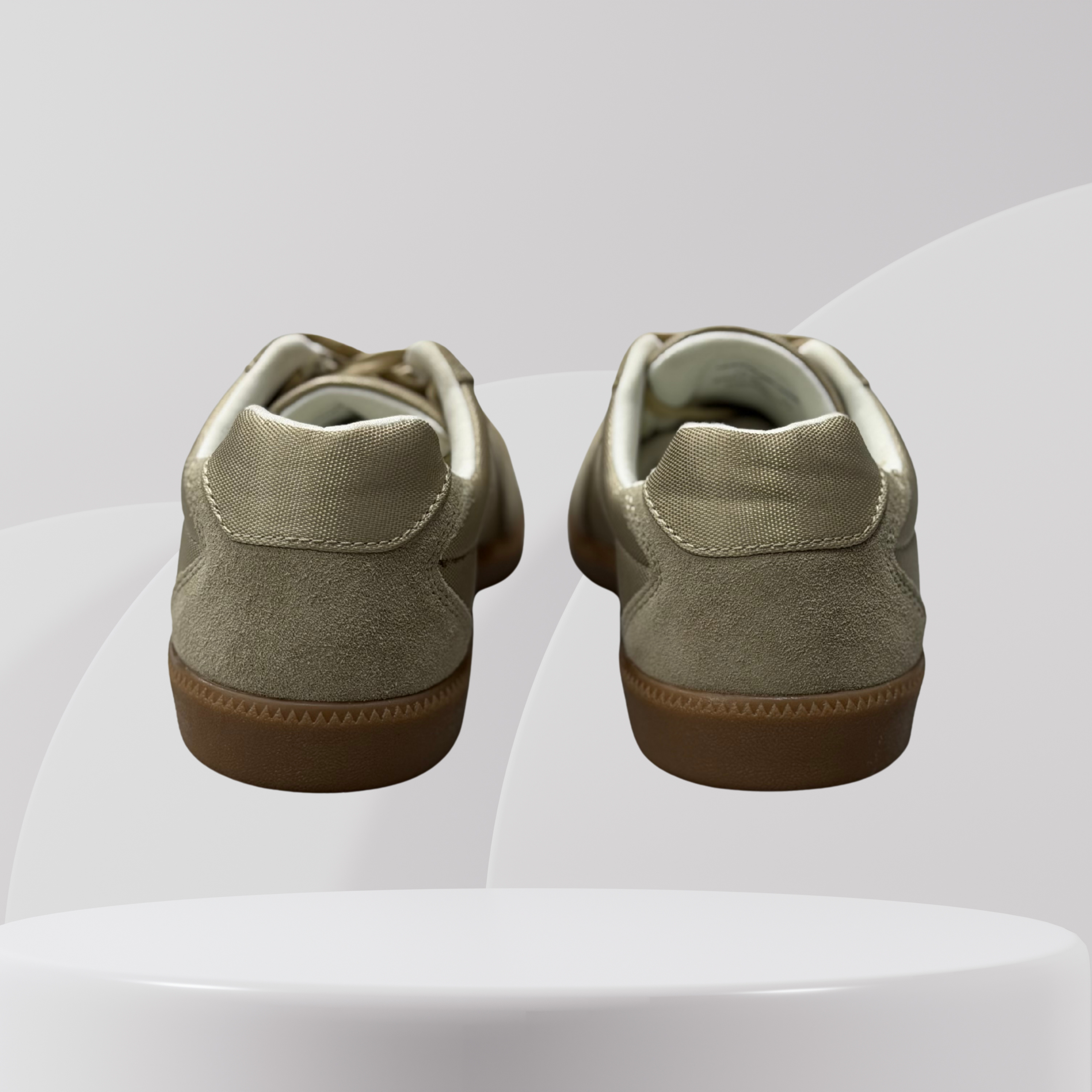 Garage Select Neutral Suede & Canvas Sneakers